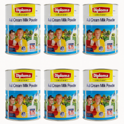 【新西兰顺丰直邮】【6罐】澳洲Diploma AD钙速溶全脂学生奶粉900g 6罐装  保质期2028.3左右